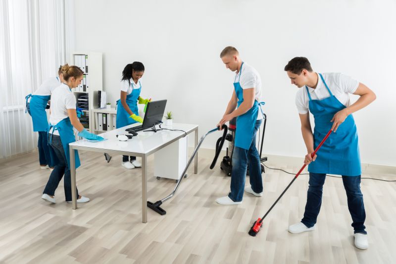 Staff Performing Cleaning